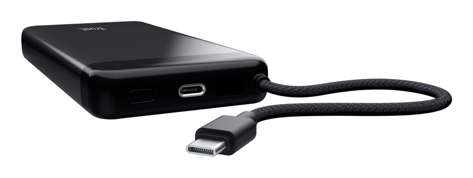 bateria Externa/Powerbank Trust Fiera 20000mAh/ 20W/ Inclui cabo USB Tipo-C